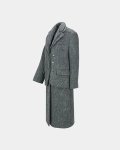 기타 BLAZER LAYERED COAT awa719w(CHARCOAL)
