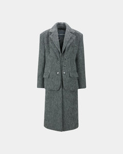 기타 BLAZER LAYERED COAT awa719w(CHARCOAL)