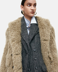 기타 BLAZER LAYERED COAT awa719w(CHARCOAL)