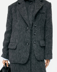 기타 BLAZER LAYERED COAT awa719w(CHARCOAL)
