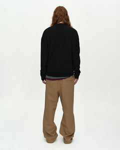기타 BOYS HEART MESSAGE CREW-NECK SWEATER atb1453m(BLACK)