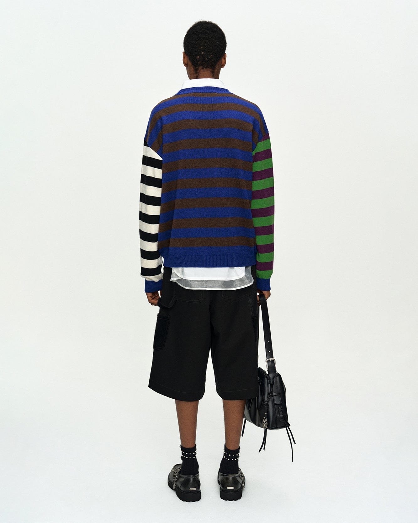기타 BOYS HEART MESSAGE CREW-NECK SWEATER atb1453m(BLUE/GREEN)