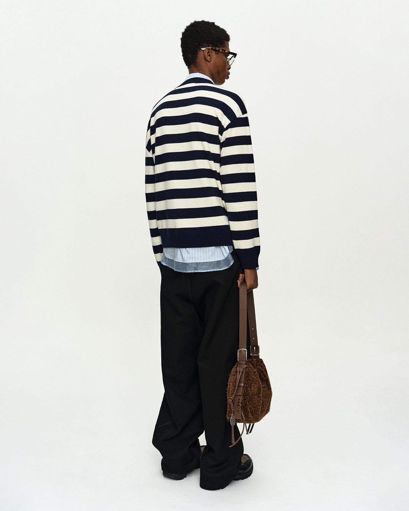 기타 BOYS HEART MESSAGE CREW-NECK SWEATER atb1453m(NAVY/IVORY)