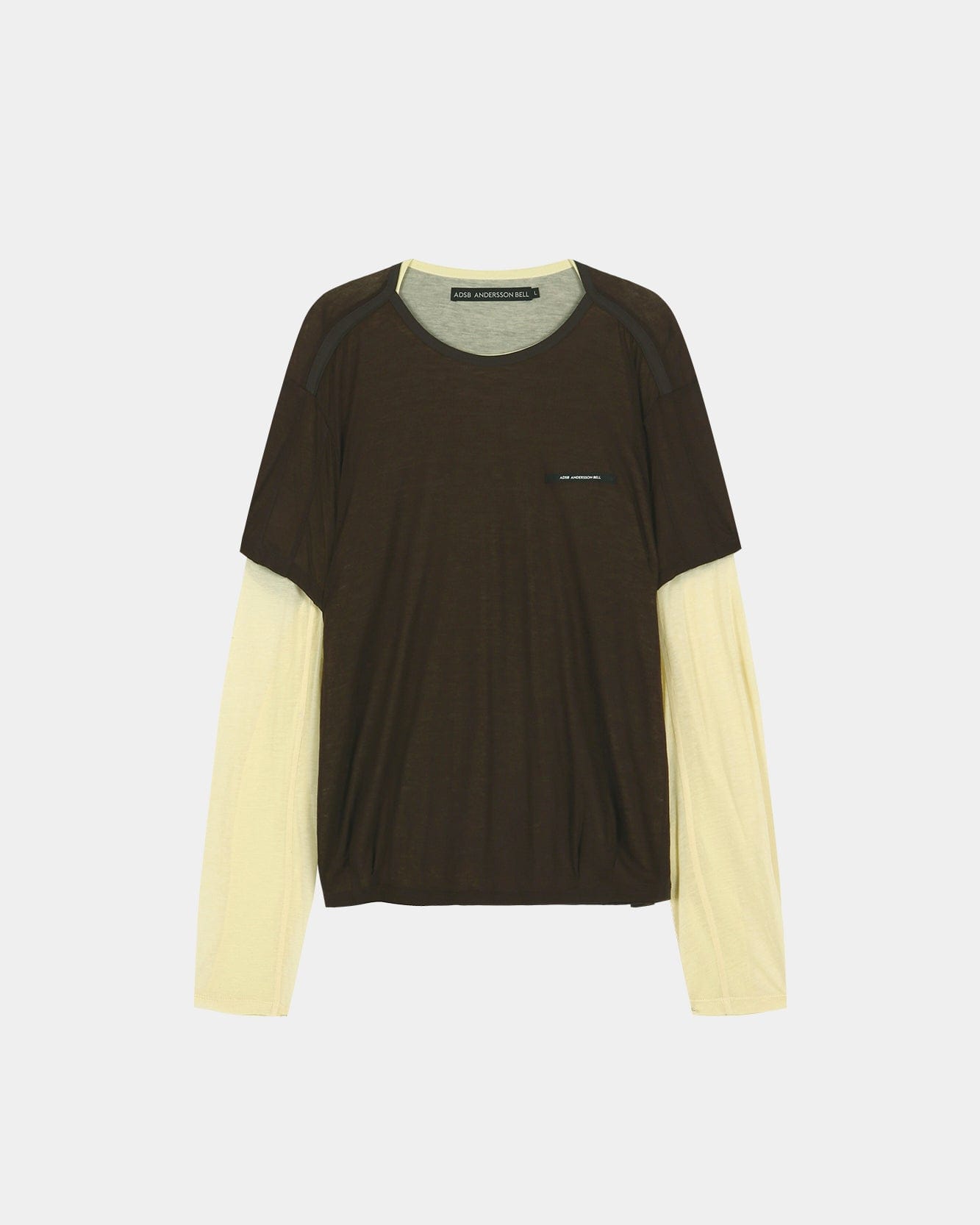 BRAD LAYERED T-SHIRT atb1531m(LEMON/BROWN) – Andersson Bell