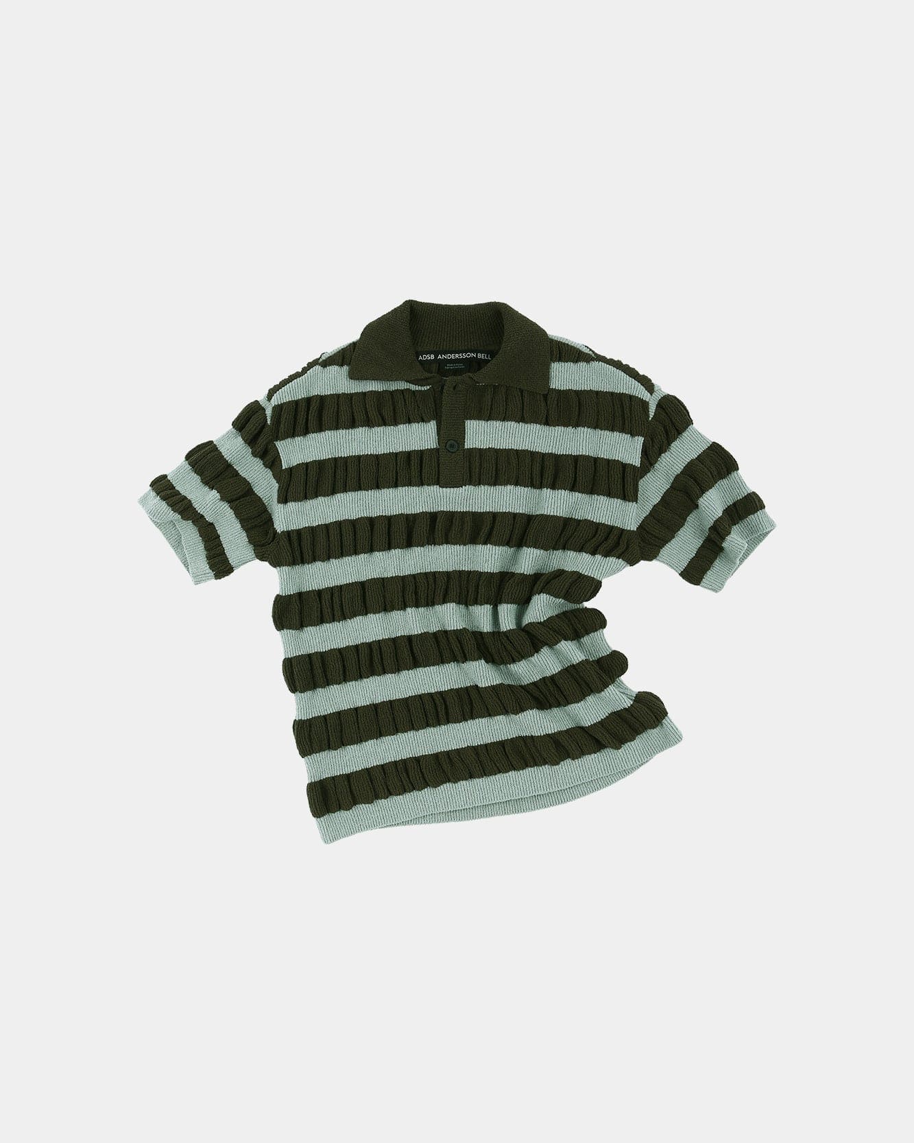 기타 BUBBLE STRIPE POLO SWEATER atb1246m(BROWN/MINT)