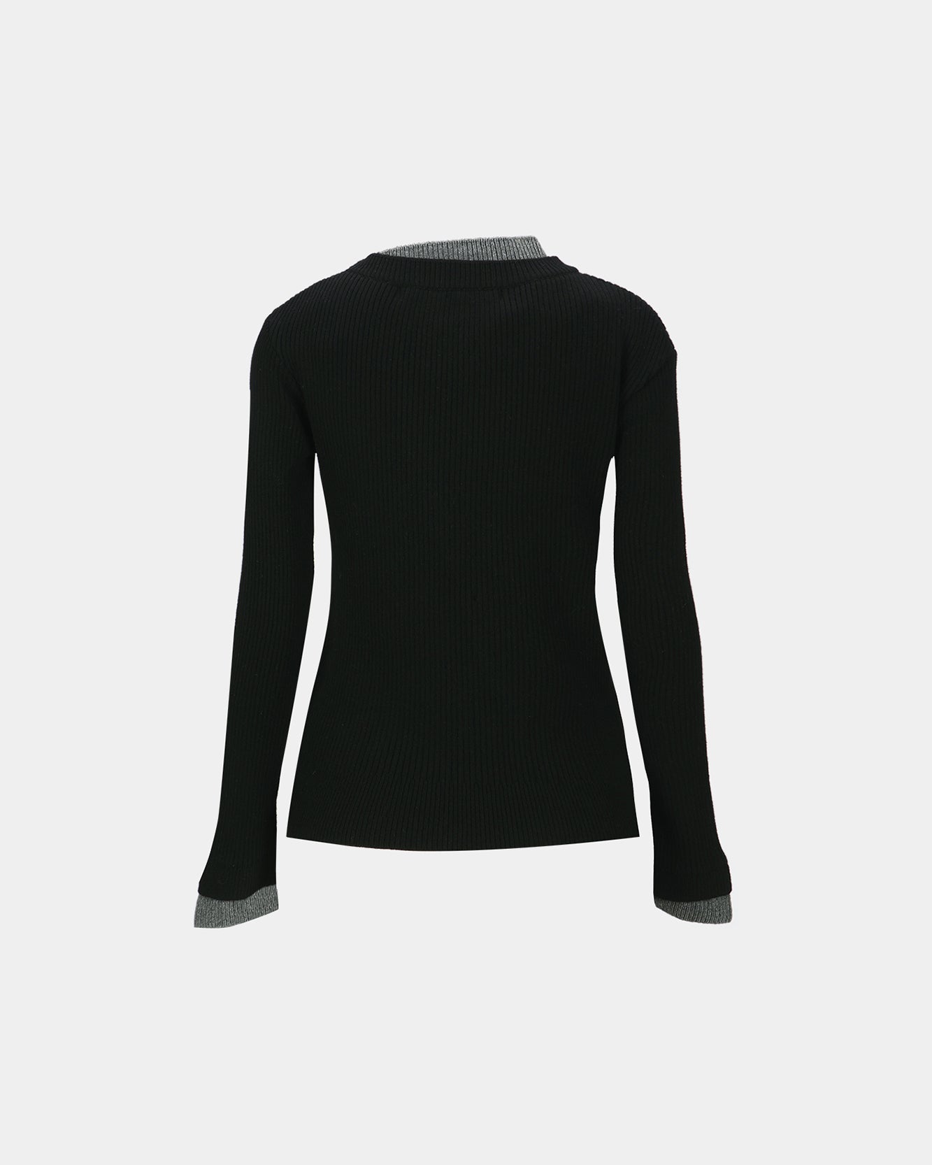 기타 BUTTON SLIM KNIT CARDIGAN atb1383w(BLACK)