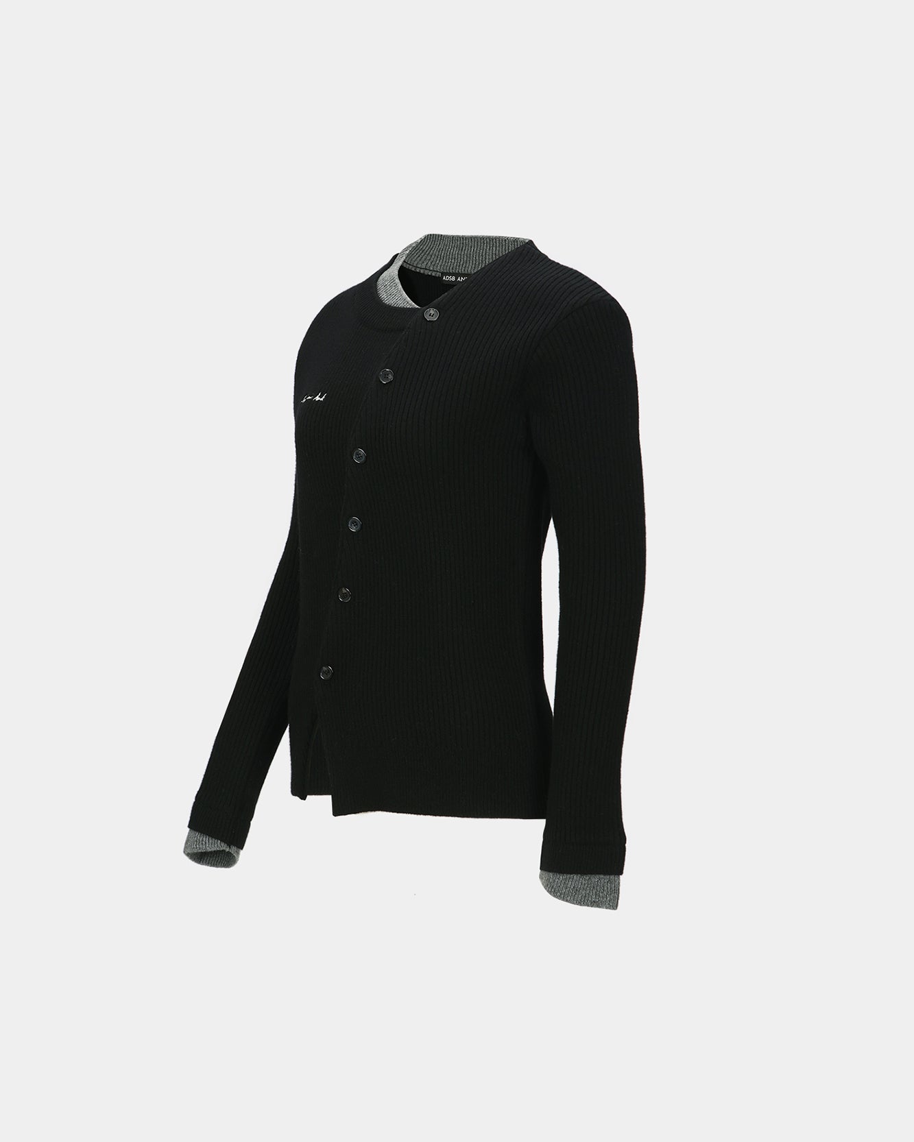 기타 BUTTON SLIM KNIT CARDIGAN atb1383w(BLACK)