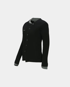 기타 BUTTON SLIM KNIT CARDIGAN atb1383w(BLACK)