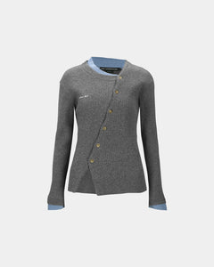 기타 BUTTON SLIM KNIT CARDIGAN atb1383w(GREY)