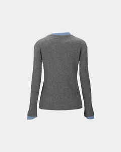 기타 BUTTON SLIM KNIT CARDIGAN atb1383w(GREY)