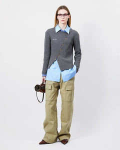 기타 BUTTON SLIM KNIT CARDIGAN atb1383w(GREY)