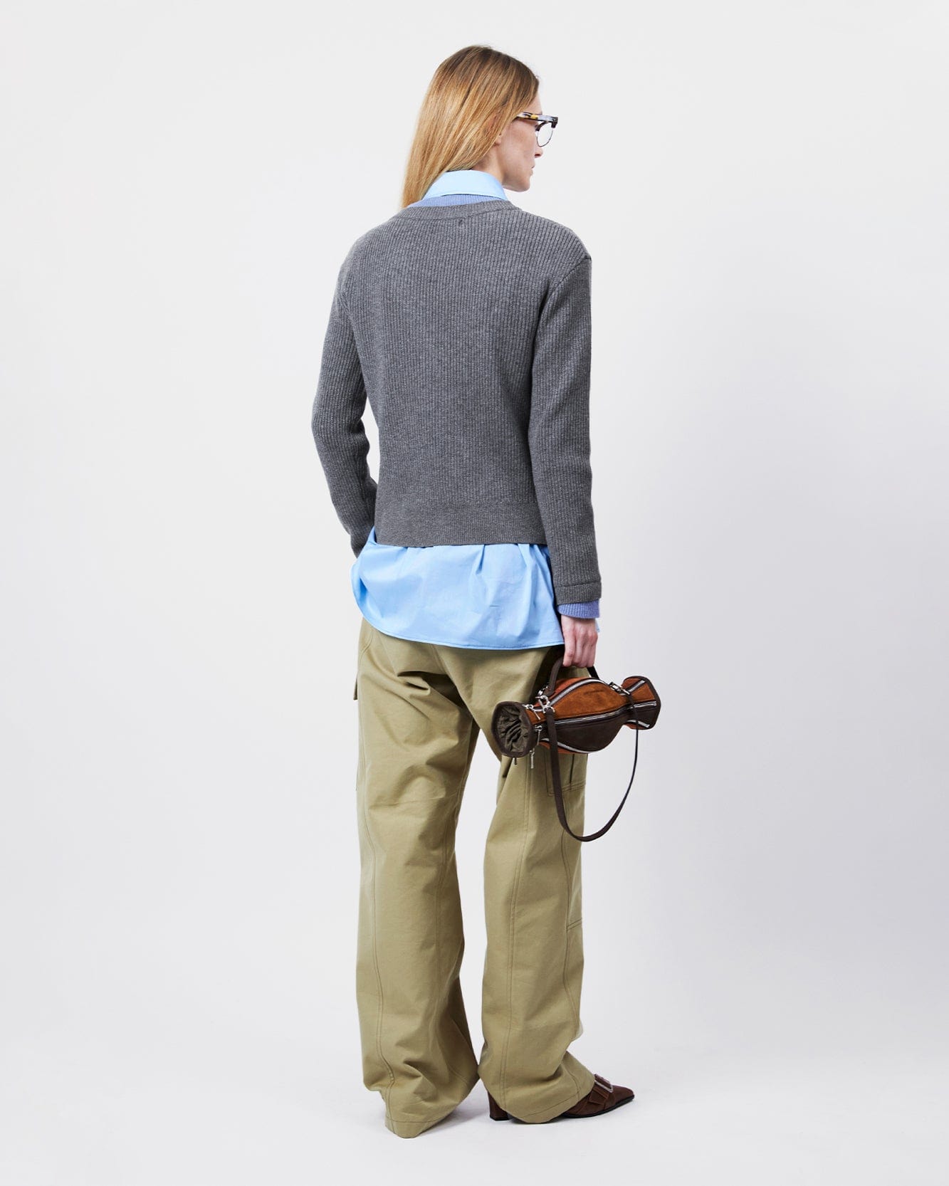 기타 BUTTON SLIM KNIT CARDIGAN atb1383w(GREY)