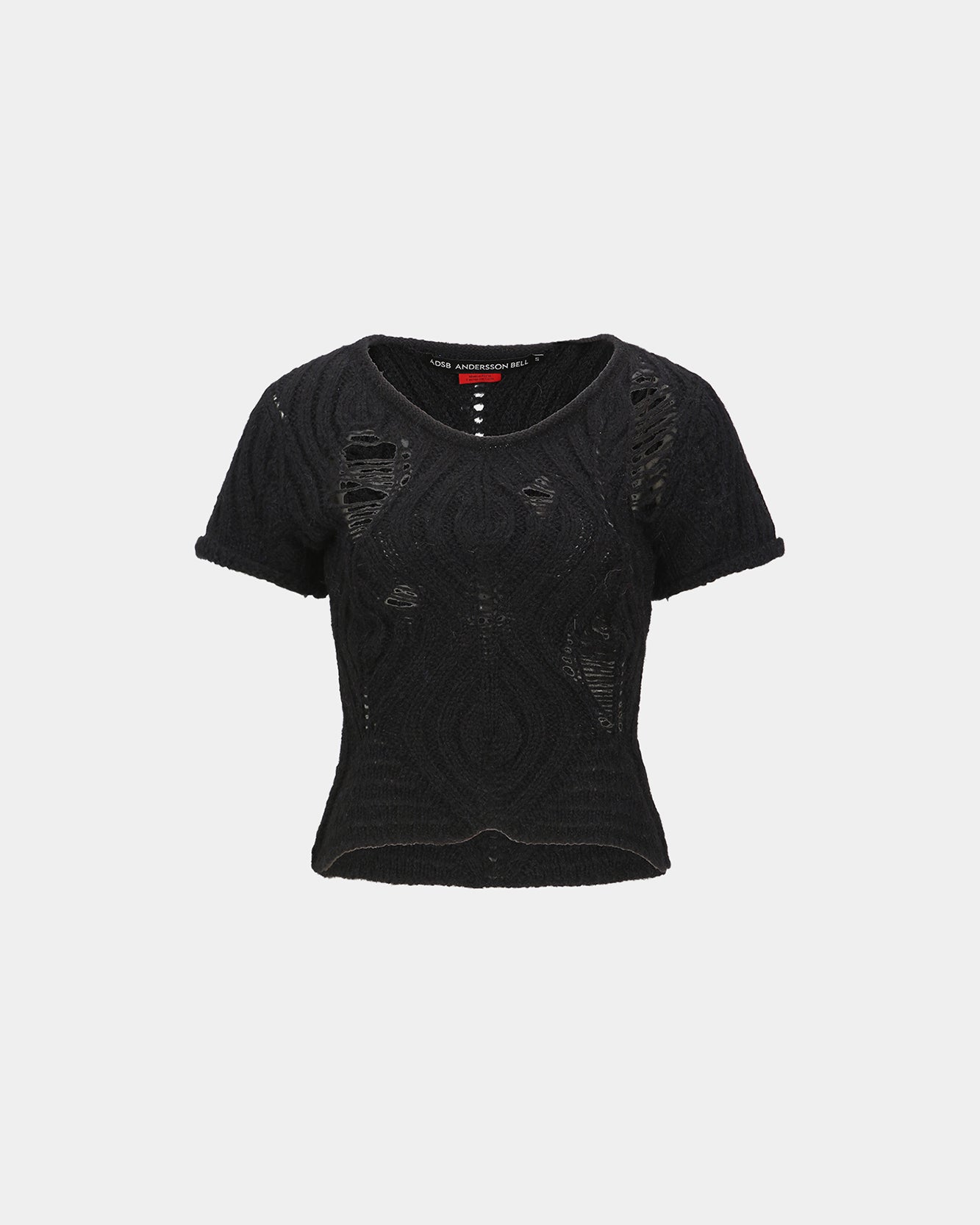 기타 CAP SLEEVE SWEATER LAYERED TOP atb1352w(BLACK)