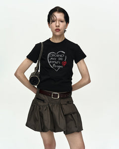 RESTOCK] CARGO BALLOON SKIRT apa897w(CHARCOAL) – Andersson Bell
