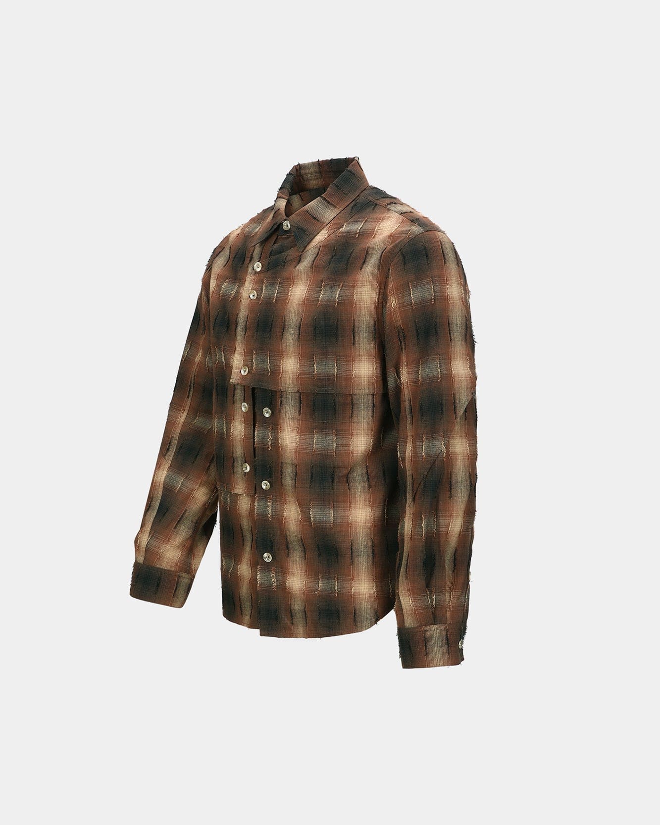 기타 CHECK LAYERED SHIRTS atb1337m(BROWN)