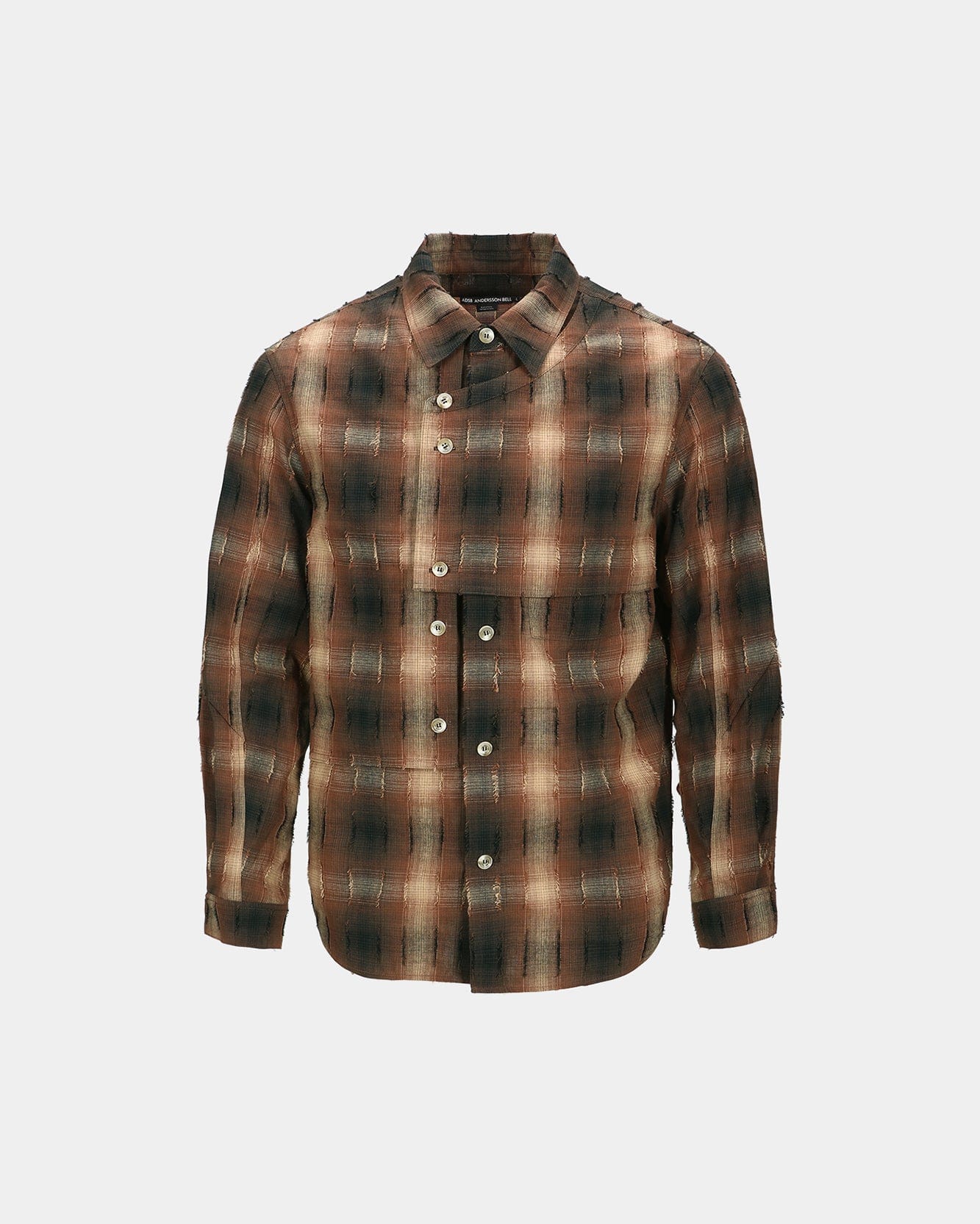 CHECK LAYERED SHIRTS atb1337m(BROWN) Andersson Bell CHECK LAYERED SHIRTS atb1337m(BROWN) Andersson Bell