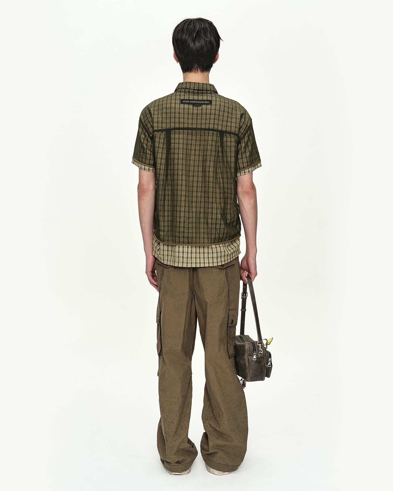 美品✨Ameri Vintage SHEER LAYERED SHIRT TOP CHECK SHEER LAYERED SHIRT atb1536m(GREEN) – Andersson Bell