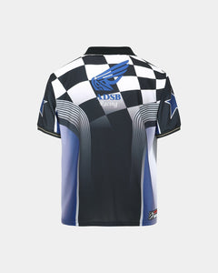 기타 CHECKERBOARD RACING T-SHIRTS atb1298m(BLUE/BLACK)