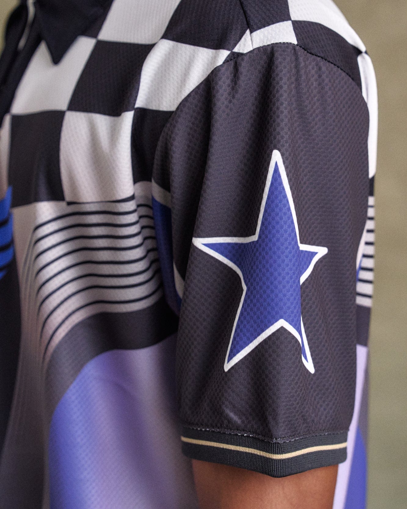 기타 CHECKERBOARD RACING T-SHIRTS atb1298m(BLUE/BLACK)