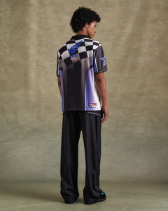 기타 CHECKERBOARD RACING T-SHIRTS atb1298m(BLUE/BLACK)