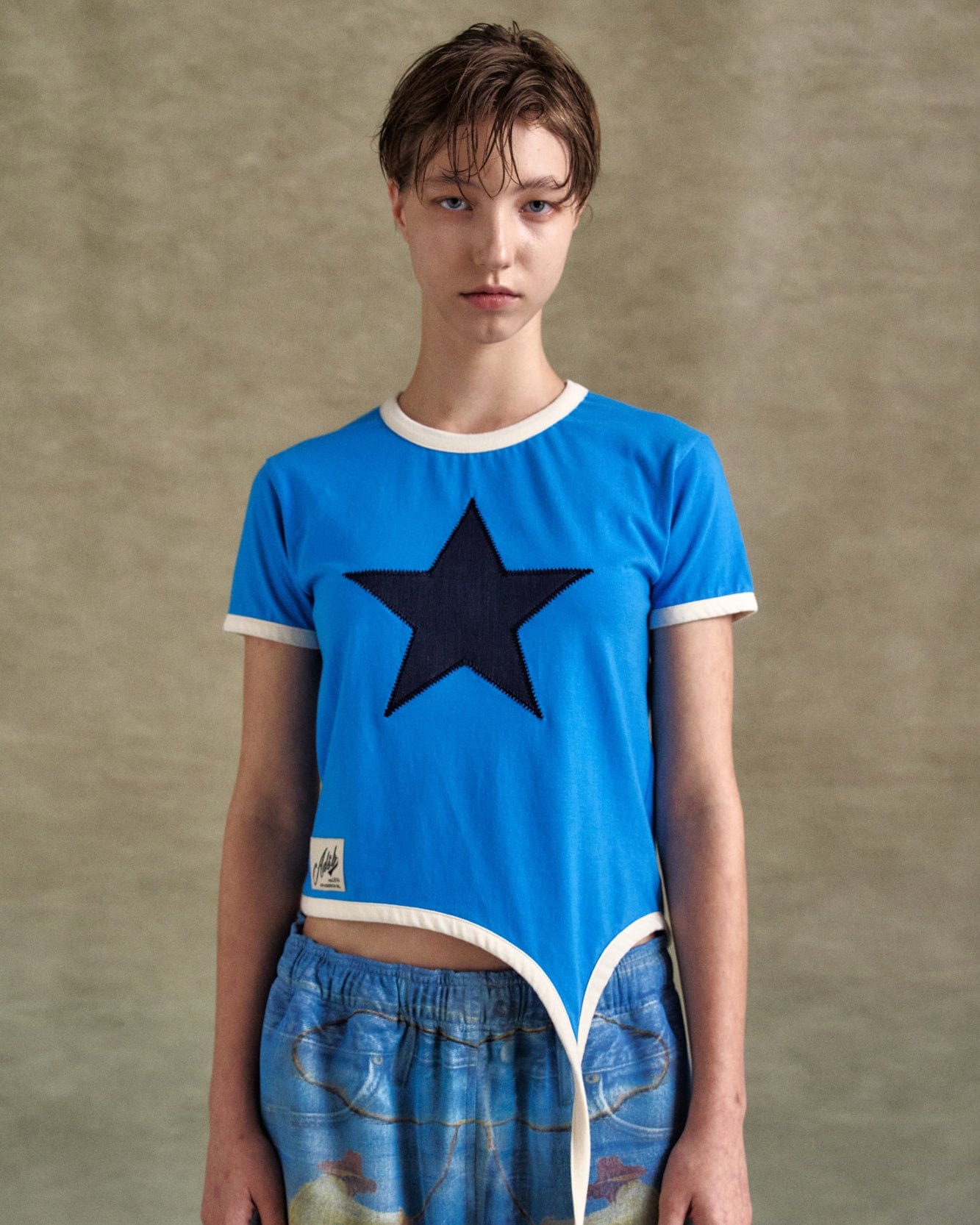 【ANDERSSON BELL】 Chloe Retro T-Shirt atb1313w /追跡付 CHLOE RETRO T-SHIRT atb1313w(BLUE) – Andersson Bell