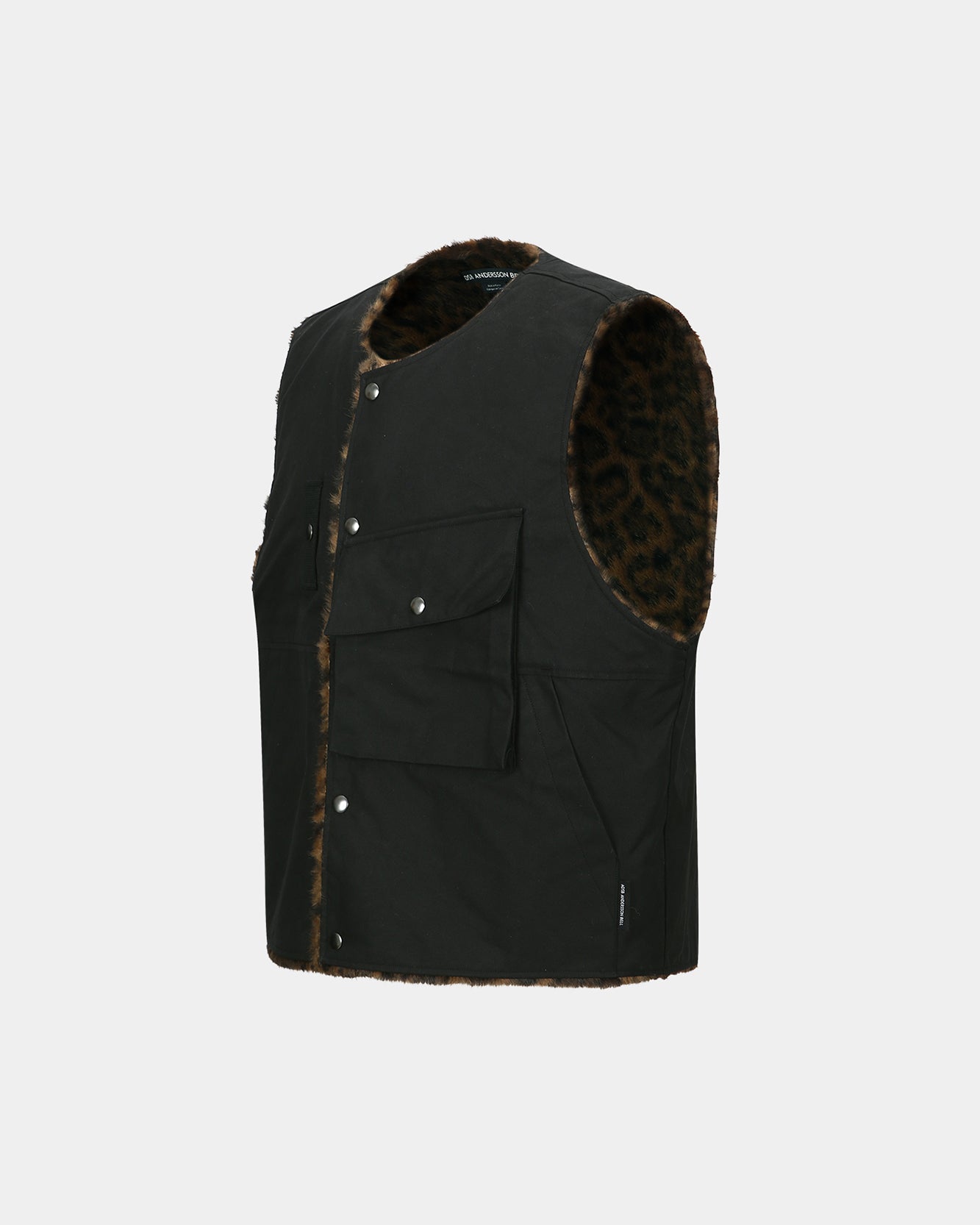 기타 COLLARLESS POCKET VEST awa733m(BLACK)