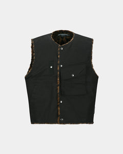 기타 COLLARLESS POCKET VEST awa733m(BLACK)