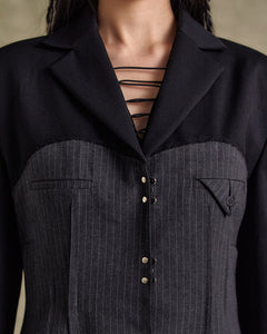 기타 CORSET INSERTED BLAZER awa684w(BLACK)