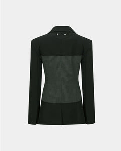 기타 CORSET INSERTED BLAZER awa684w(BLACK)