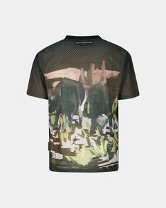 기타 COW PRINTED MESH T-SHIRTS atb1288m(BROWN)