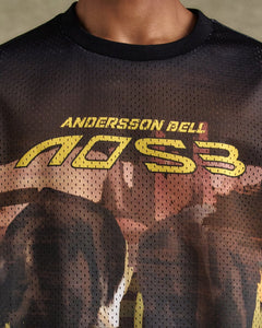 기타 COW PRINTED MESH T-SHIRTS atb1288m(BROWN)