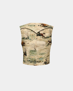 기타 COWBOY PRINTED VEST awa697w(BEIGE)