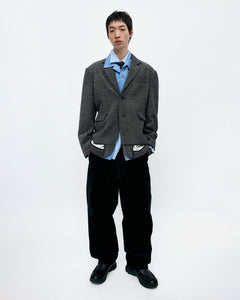 기타 CROSSOVER CARPENTER WIDE-LEG JEANS apa835m(BLACK)