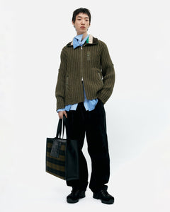 기타 CROSSOVER CARPENTER WIDE-LEG JEANS apa835m(BLACK)