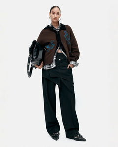기타 CROSSOVER WRAP TAILORED TROUSER apa862w(BLACK)