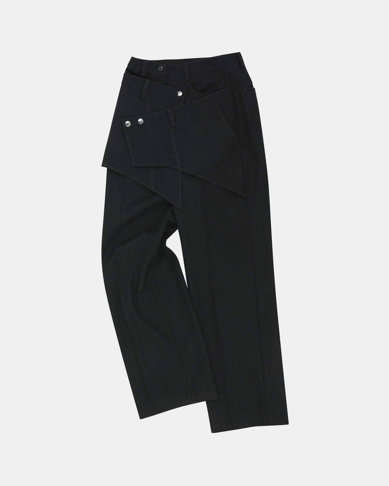 기타 CROSSOVER WRAP TAILORED TROUSER apa862w(BLACK)