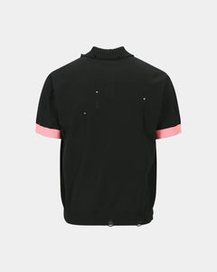 기타 DAMAGED POLO SWEATER atb1243m(BLACK/PINK)