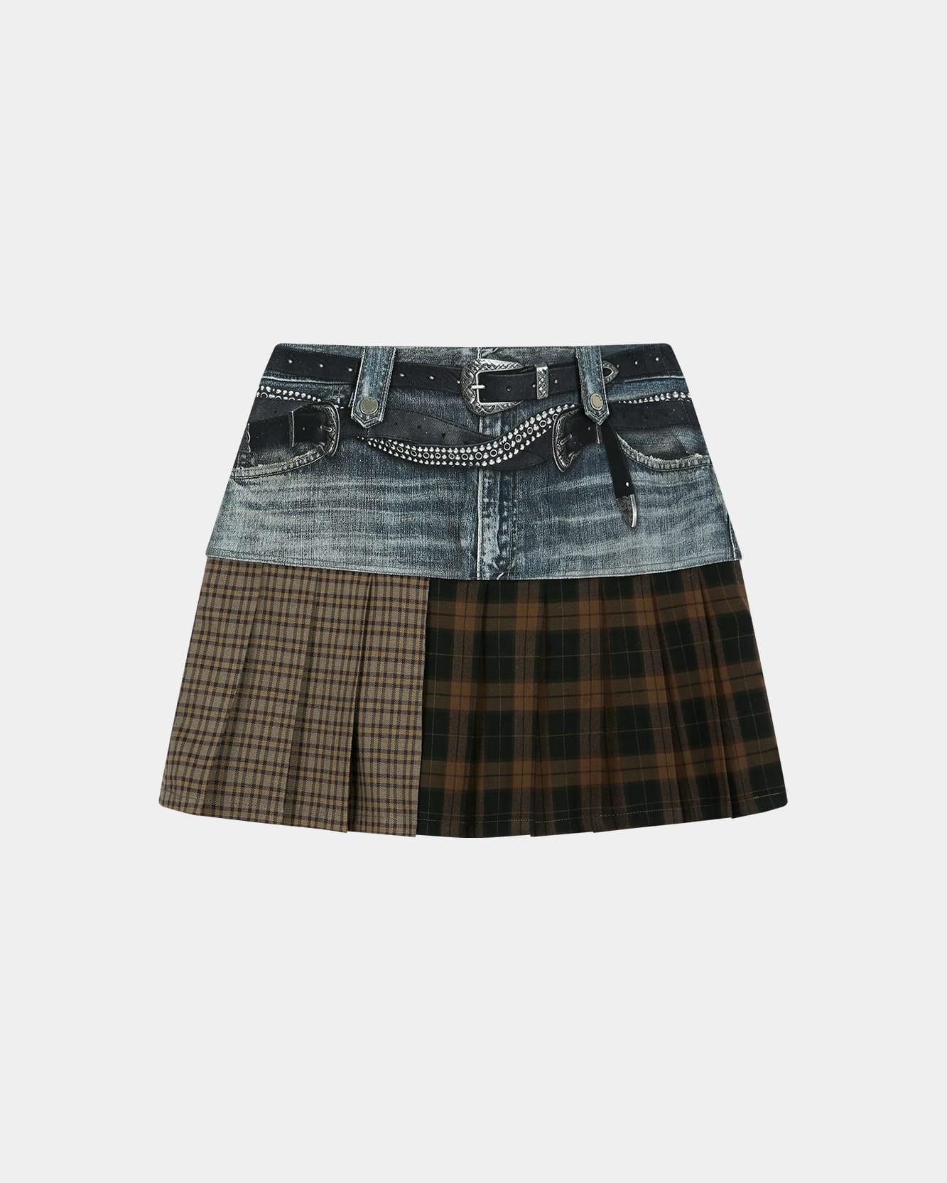 ANDERSSON BELL レイヤードデニムプリーツスカート 36 ANDERSSON BELL レイヤードデニムプリーツスカート 36 NEW] WOMEN