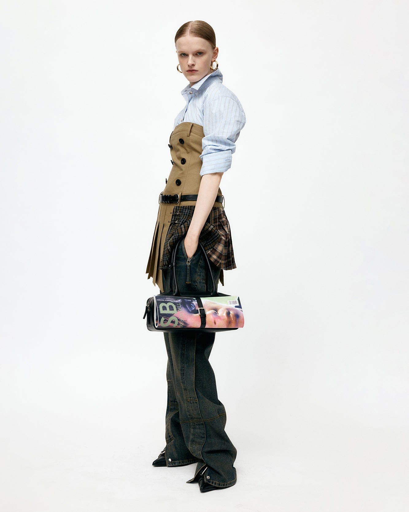 기타 DOUBLE PLEATS TRENCH DRESS atb1366w(KHAKI)