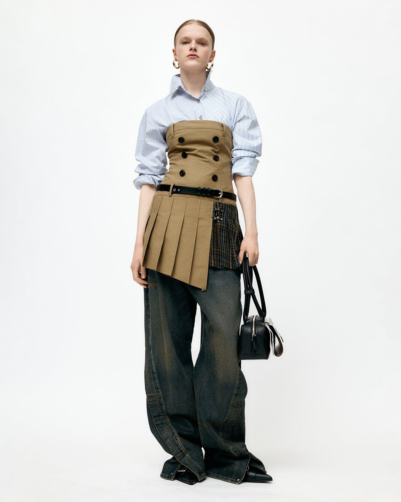 기타 DOUBLE PLEATS TRENCH DRESS atb1366w(KHAKI)