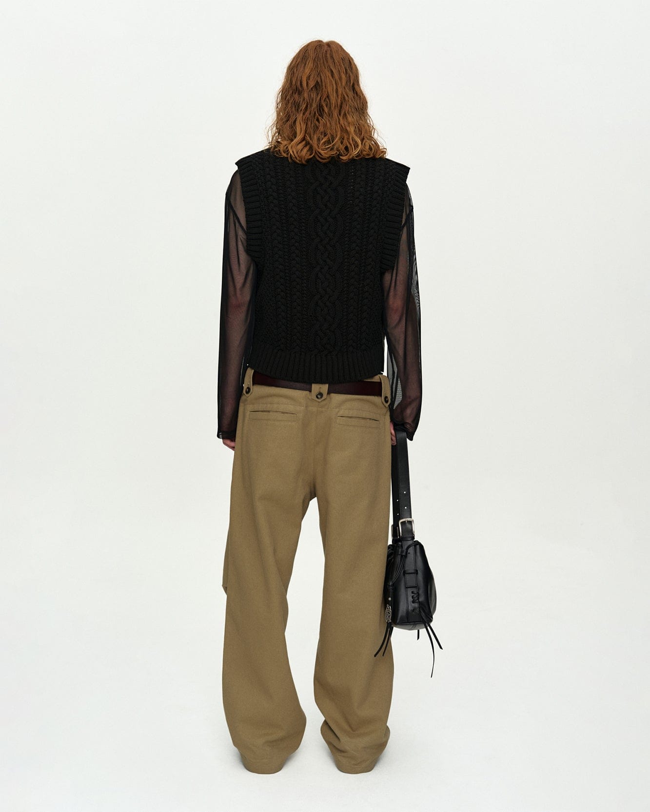 10/14 Scheduled Delivery] DOUBLE WAISTBAND WIDE-LEG TROUSERS