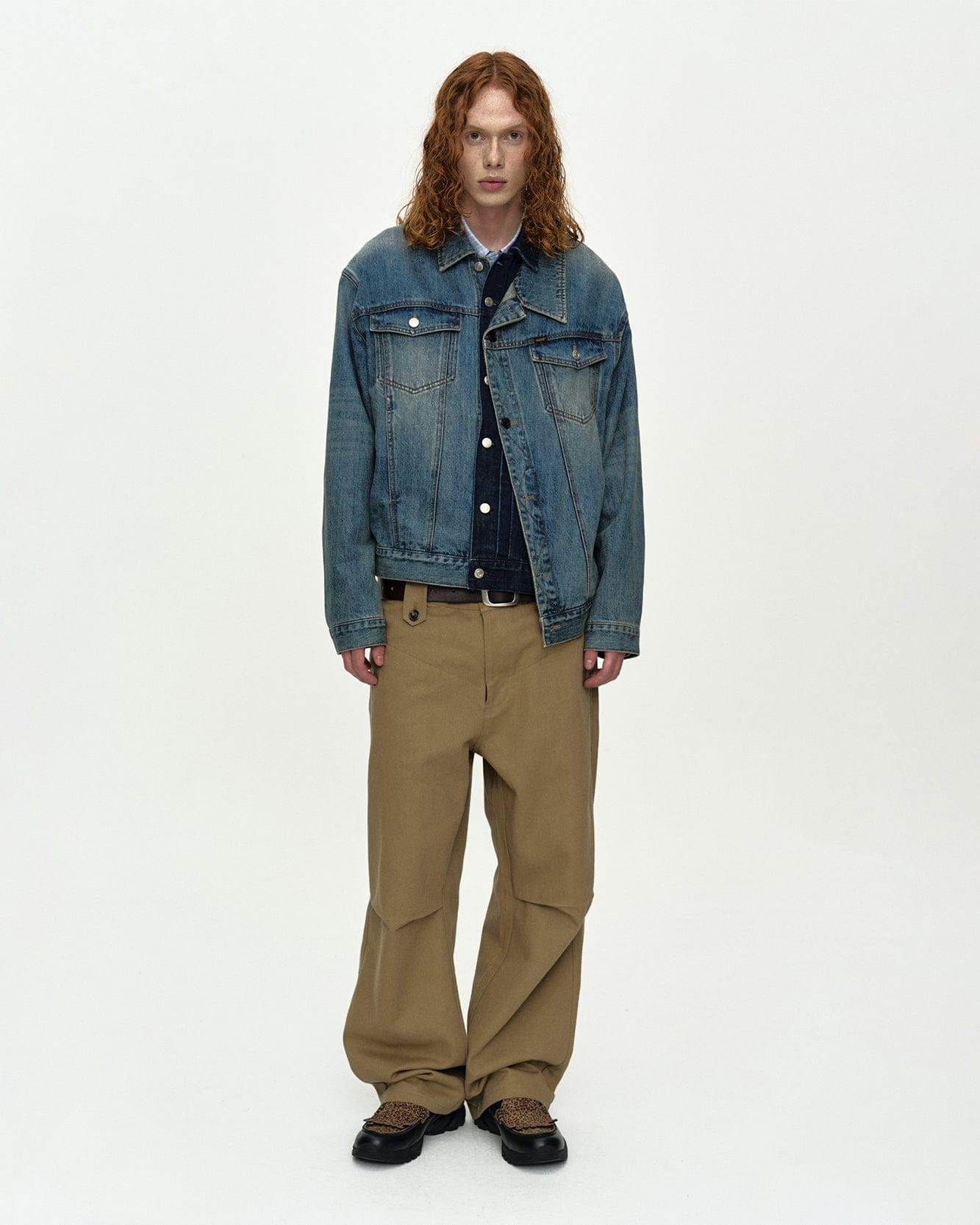 10/14 Scheduled Delivery] DOUBLE WAISTBAND WIDE-LEG TROUSERS