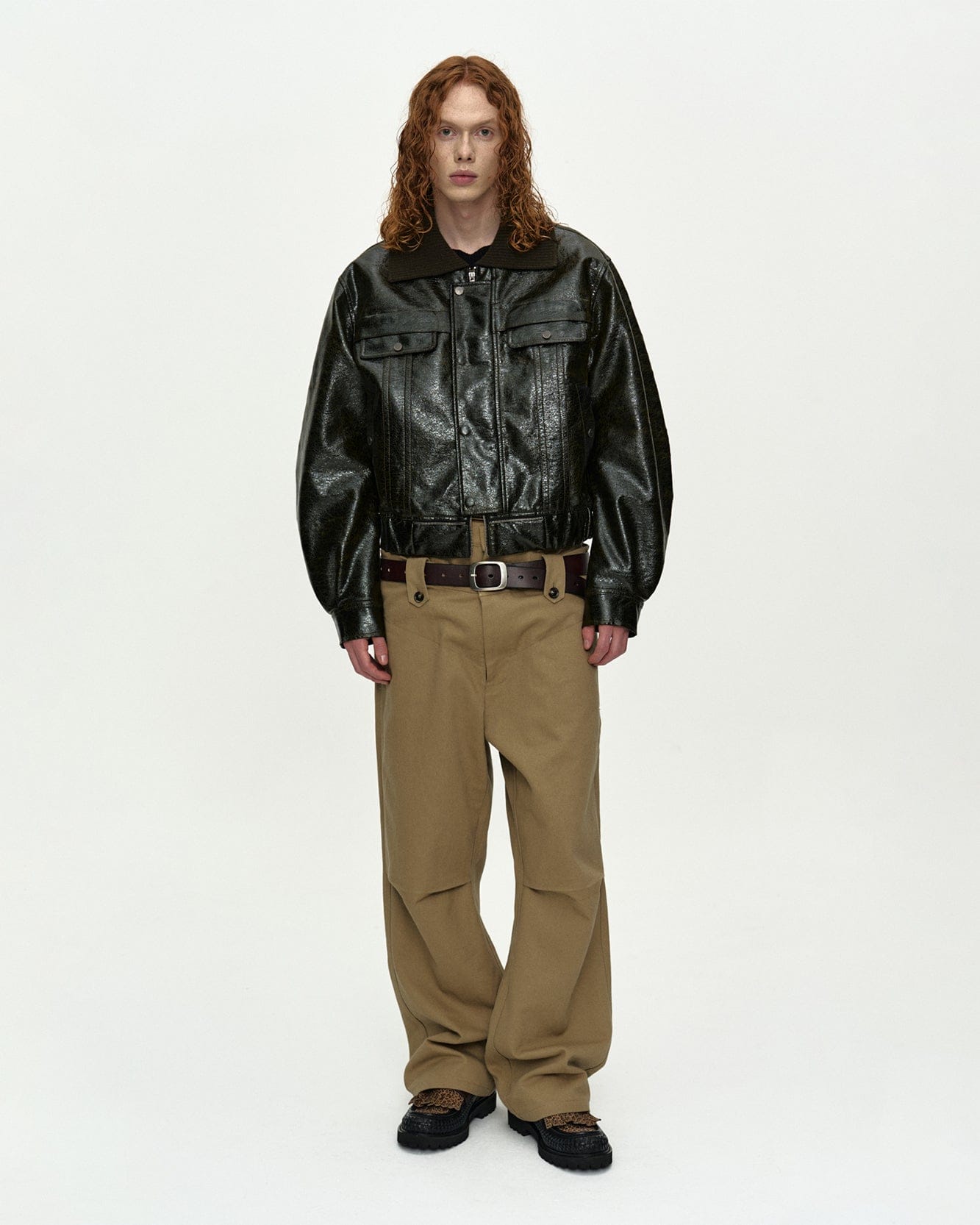 10/14 Scheduled Delivery] DOUBLE WAISTBAND WIDE-LEG TROUSERS