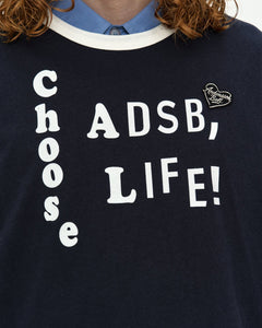 ESSENTIAL) ADSB FLOCKING RINGER T-SHIRT atb1460m(NAVY) – Andersson