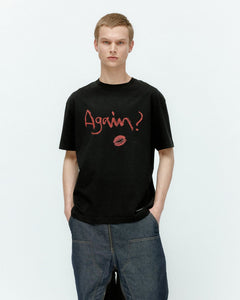 기타 (ESSENTIAL) UNISEX AGAIN LIP T-SHIRT atb1406u(BLACK)