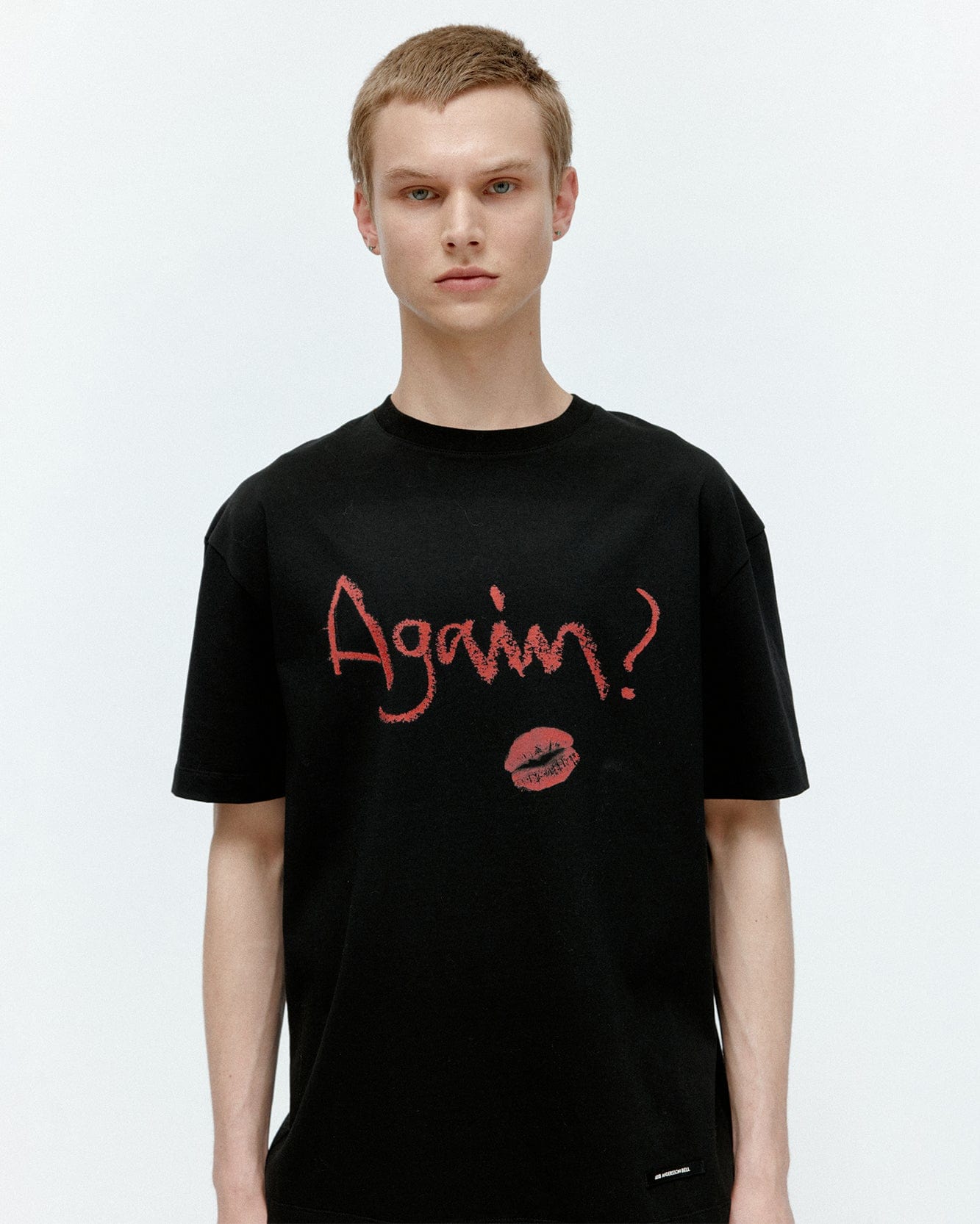 기타 (ESSENTIAL) UNISEX AGAIN LIP T-SHIRT atb1406u(BLACK)