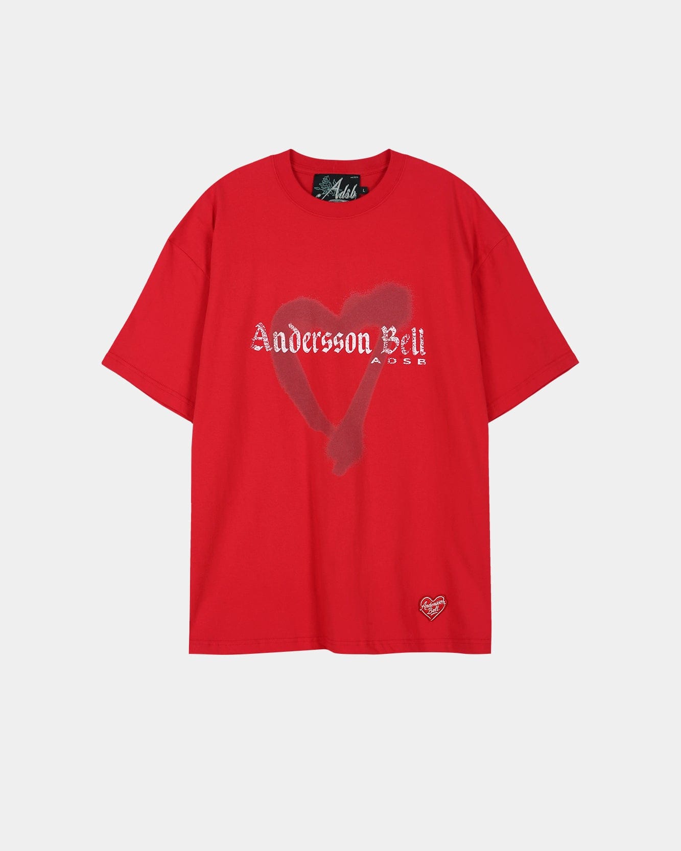 RESTOCK] (ESSENTIAL) UNISEX HEART T-SHIRT atb1417u(RED