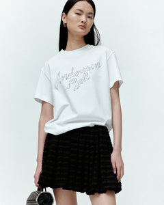 기타 (ESSENTIAL) UNISEX LIQUID LOGO T-SHIRT atb1405u(WHITE)