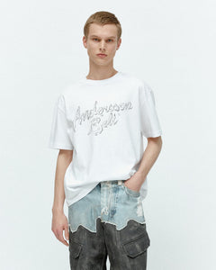 기타 (ESSENTIAL) UNISEX LIQUID LOGO T-SHIRT atb1405u(WHITE)