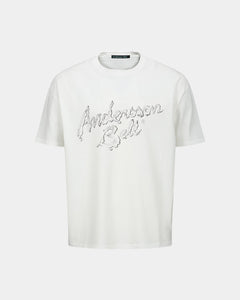 기타 (ESSENTIAL) UNISEX LIQUID LOGO T-SHIRT atb1405u(WHITE)